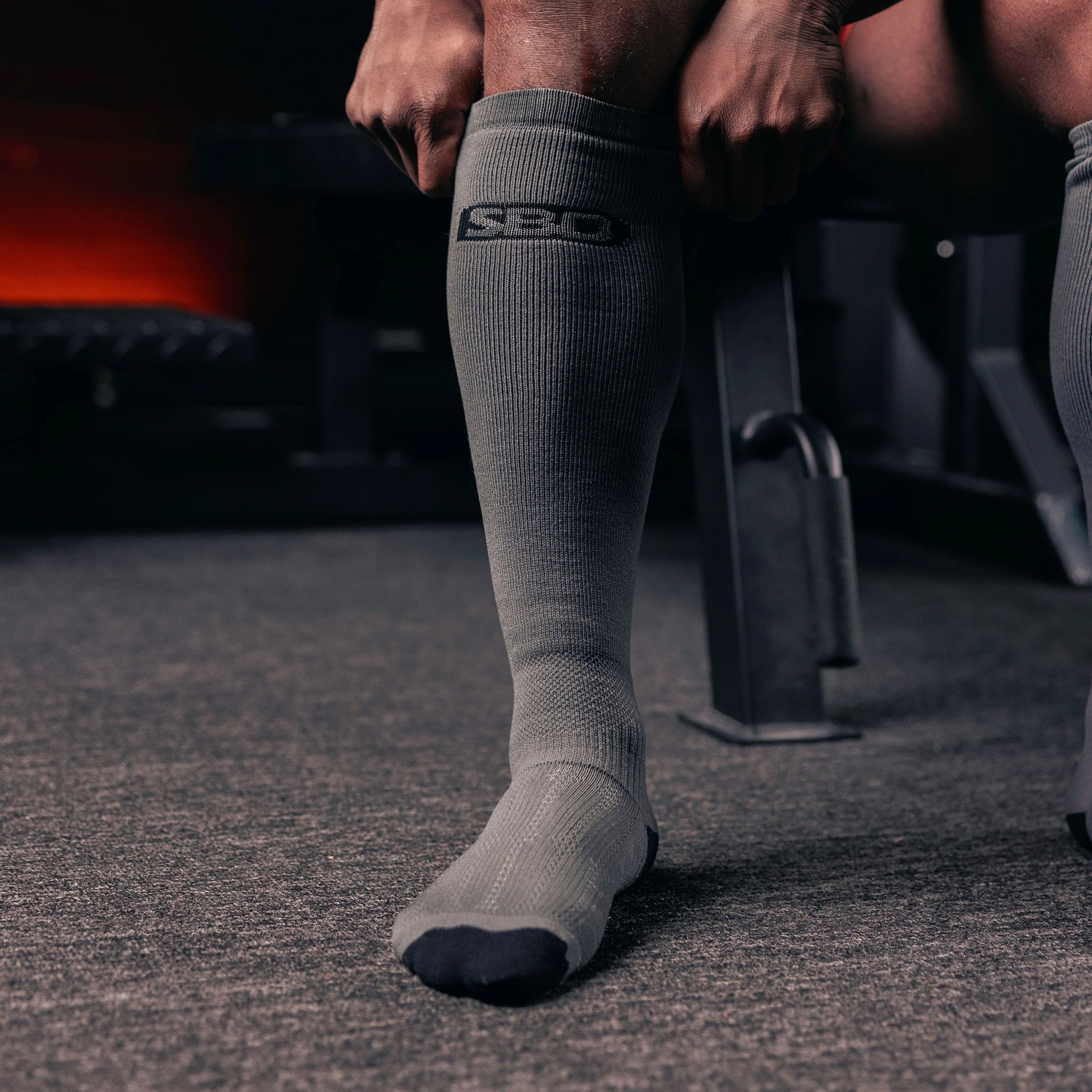 Forge Grey Deadlift Socks - Image 2