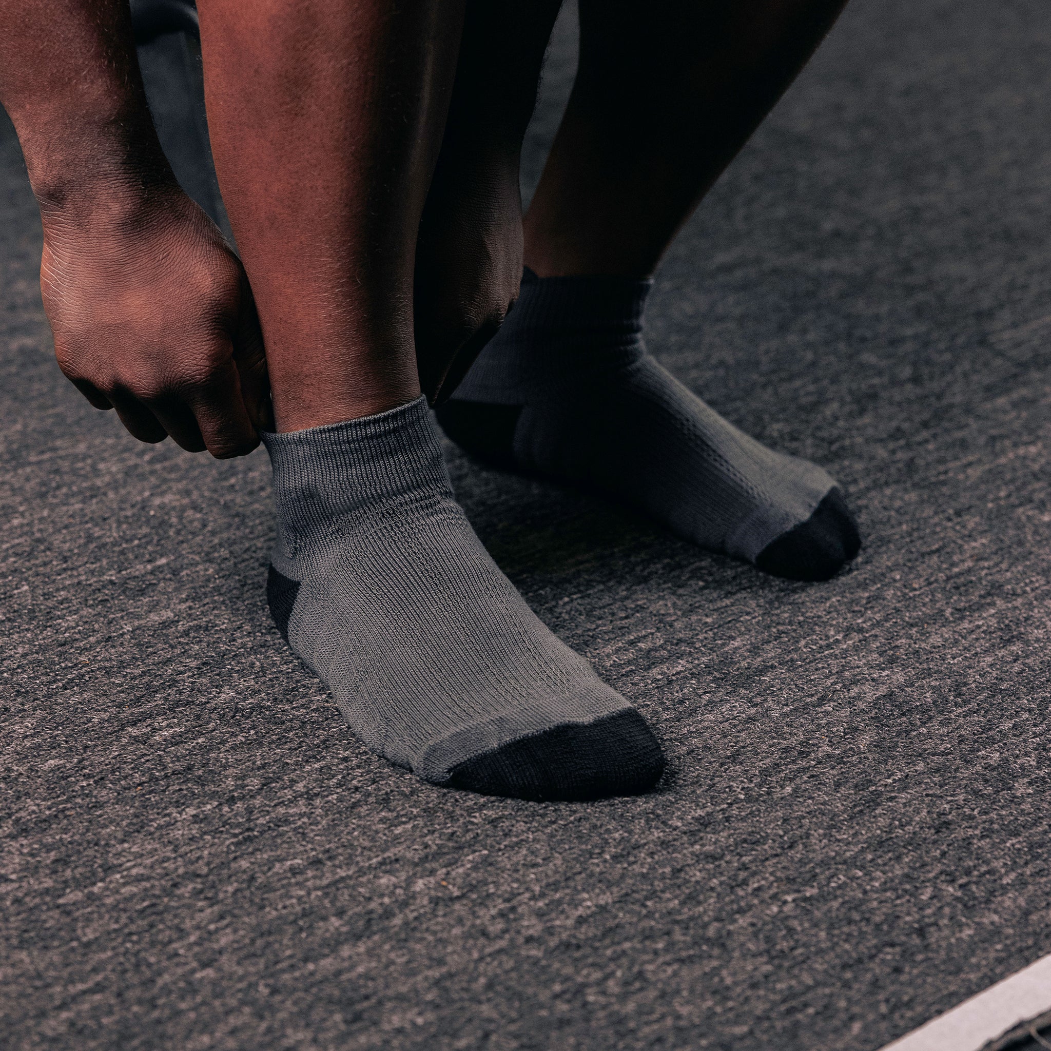 Forge Grey Trainer Socks
