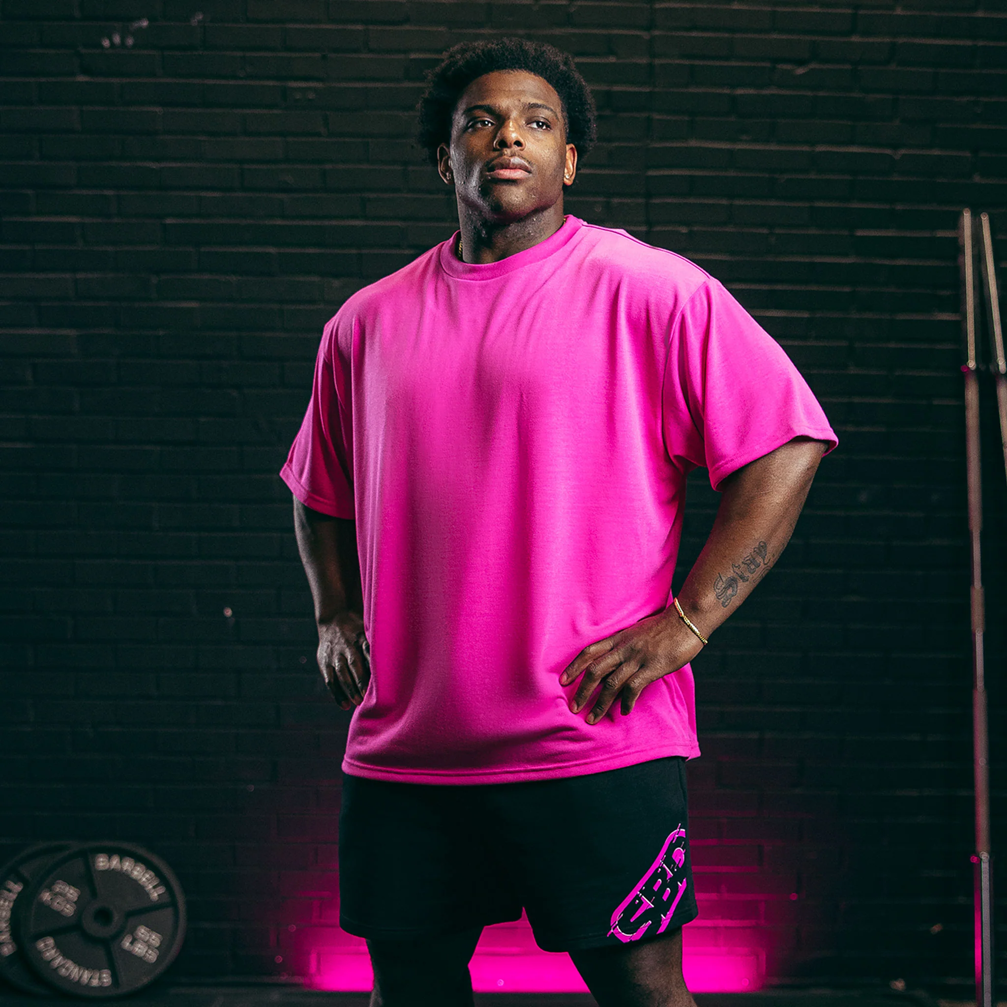Nova Glow Pink Oversized T-Shirt - Image 2