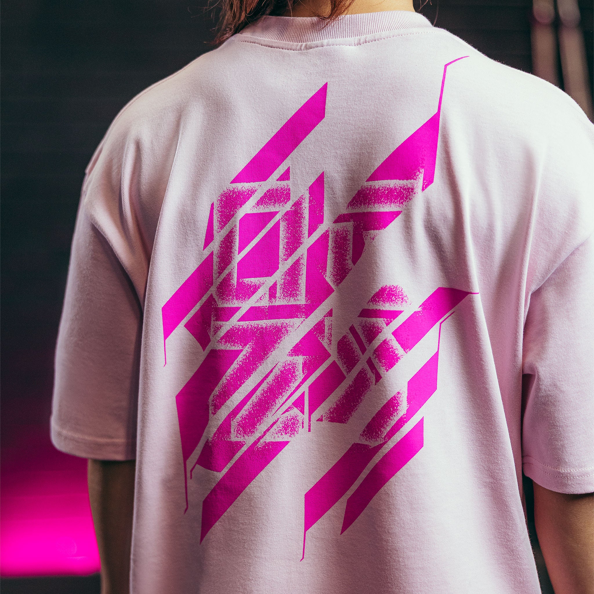 Nova Pastel Pink Oversized T-Shirt - Image 3